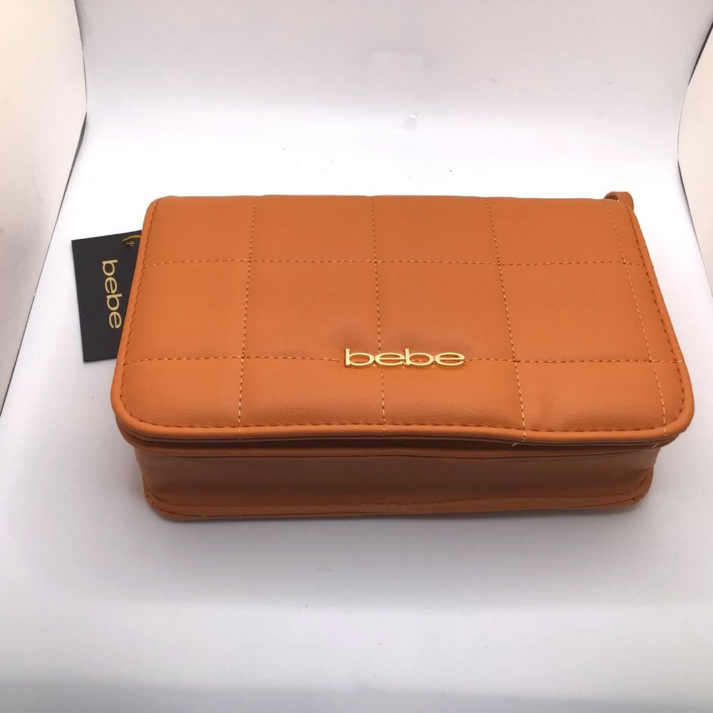 Bebe Los Angeles Chica Flap Crossbody Handbag Sandstone